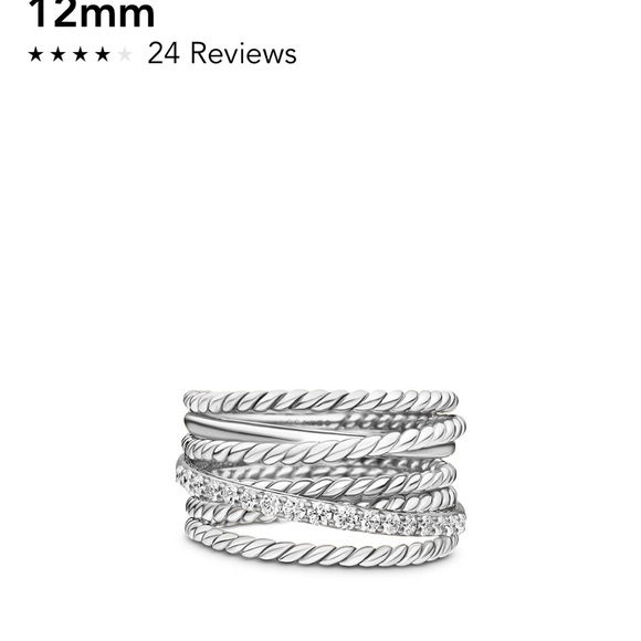 David Yurman Silver Women's Ring - Picture 2 of 10